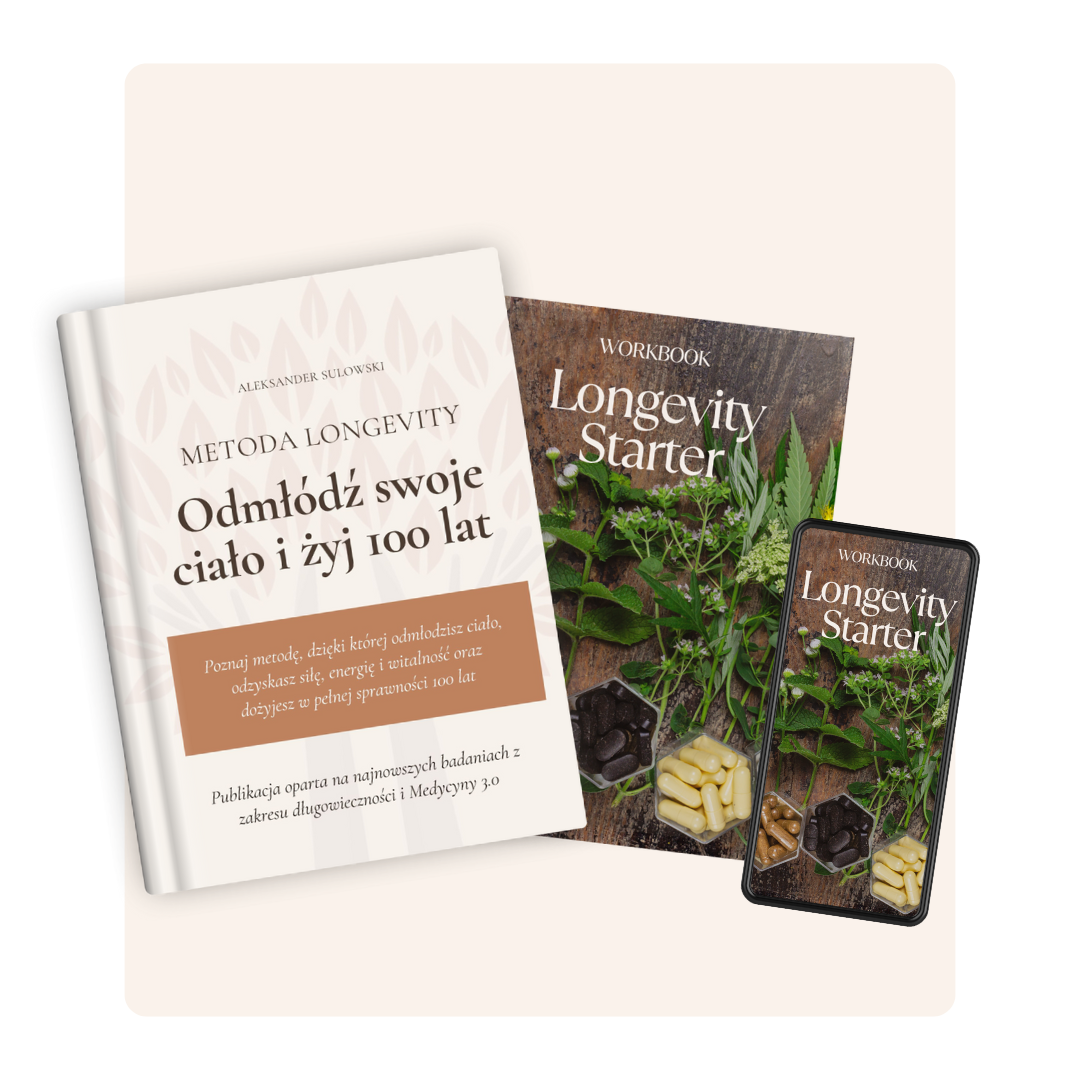 Podgląd ebooka — zawartość Metody Longevity
